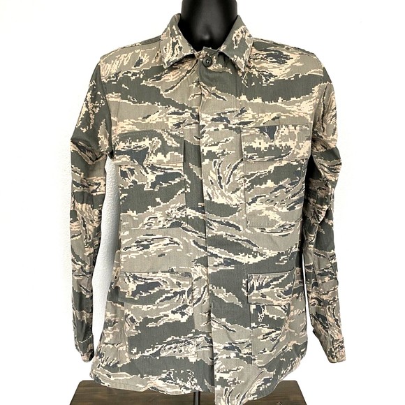 US Air Force Digital Camouflage Uniform Utility Shirt Long Sleeve Camo USAF 36R